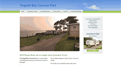 Desktop Screenshot of pegwellcaravanpark.co.uk